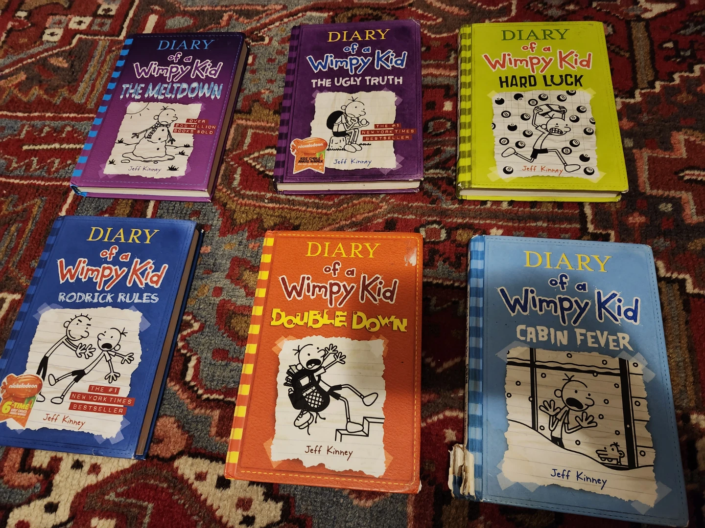 Diary of a Wimpy Kid Books (6) not in order