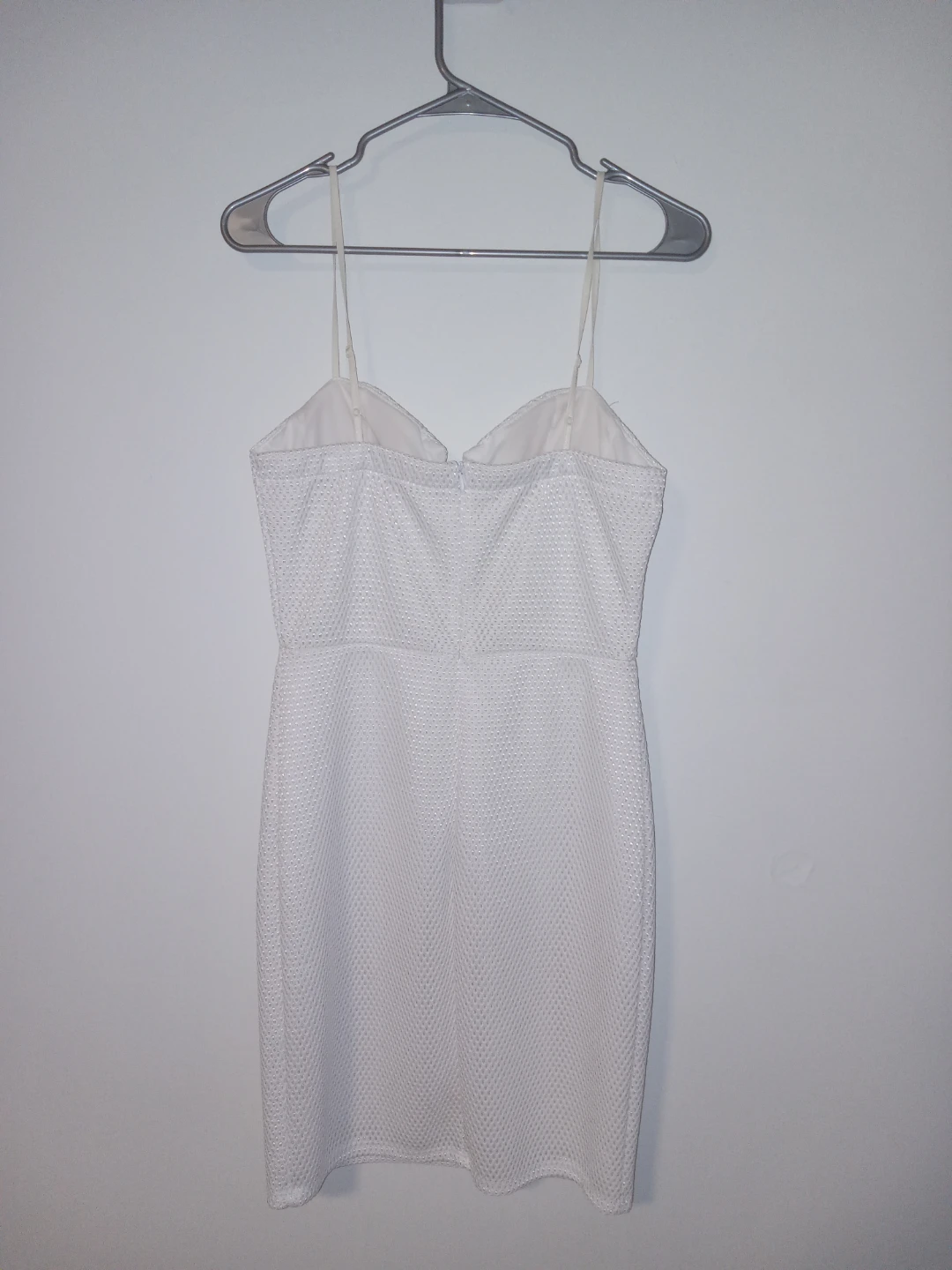 Just Fab White Textured Mini Dress - photo 2