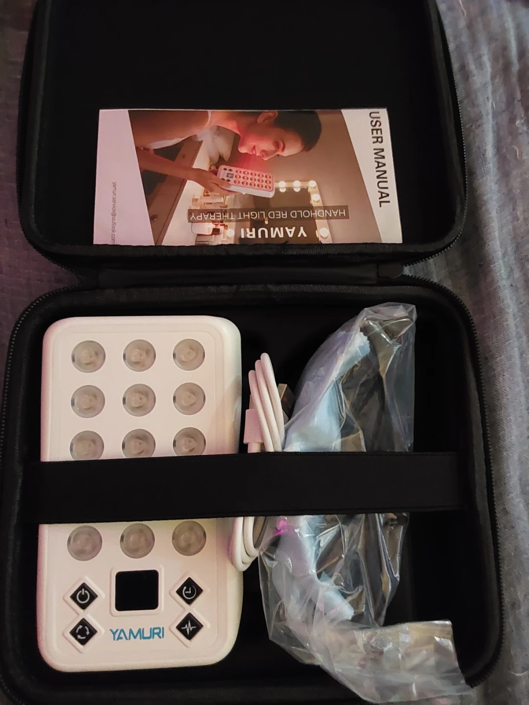 Handheld LED Red Light Therapy Device for Skincare
