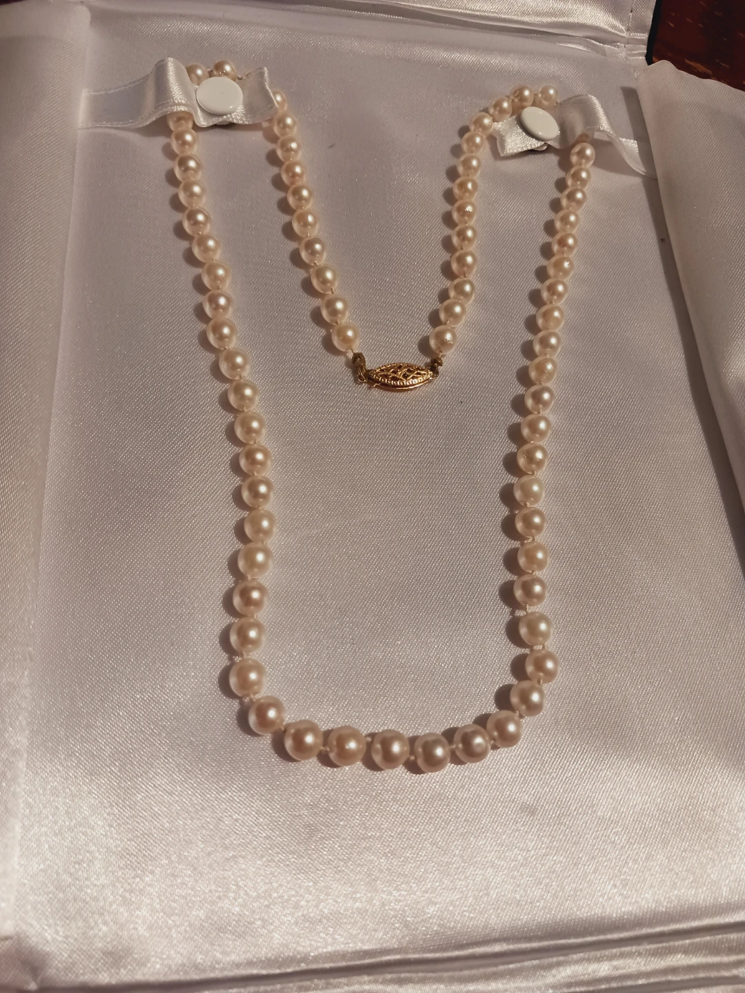 LAURIE DONOWAN 14 KARAT GOLD CLASP AKOYA SALT WATER PEARLS - photo 5