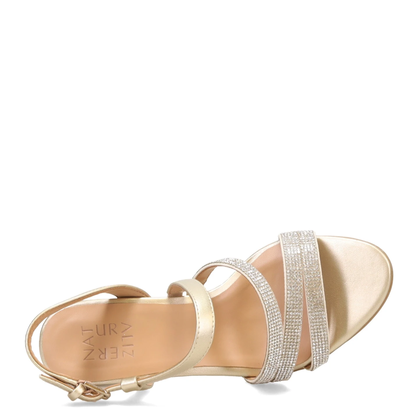 Naturalizer Gold Embellished Block Heel Sandals - photo 3