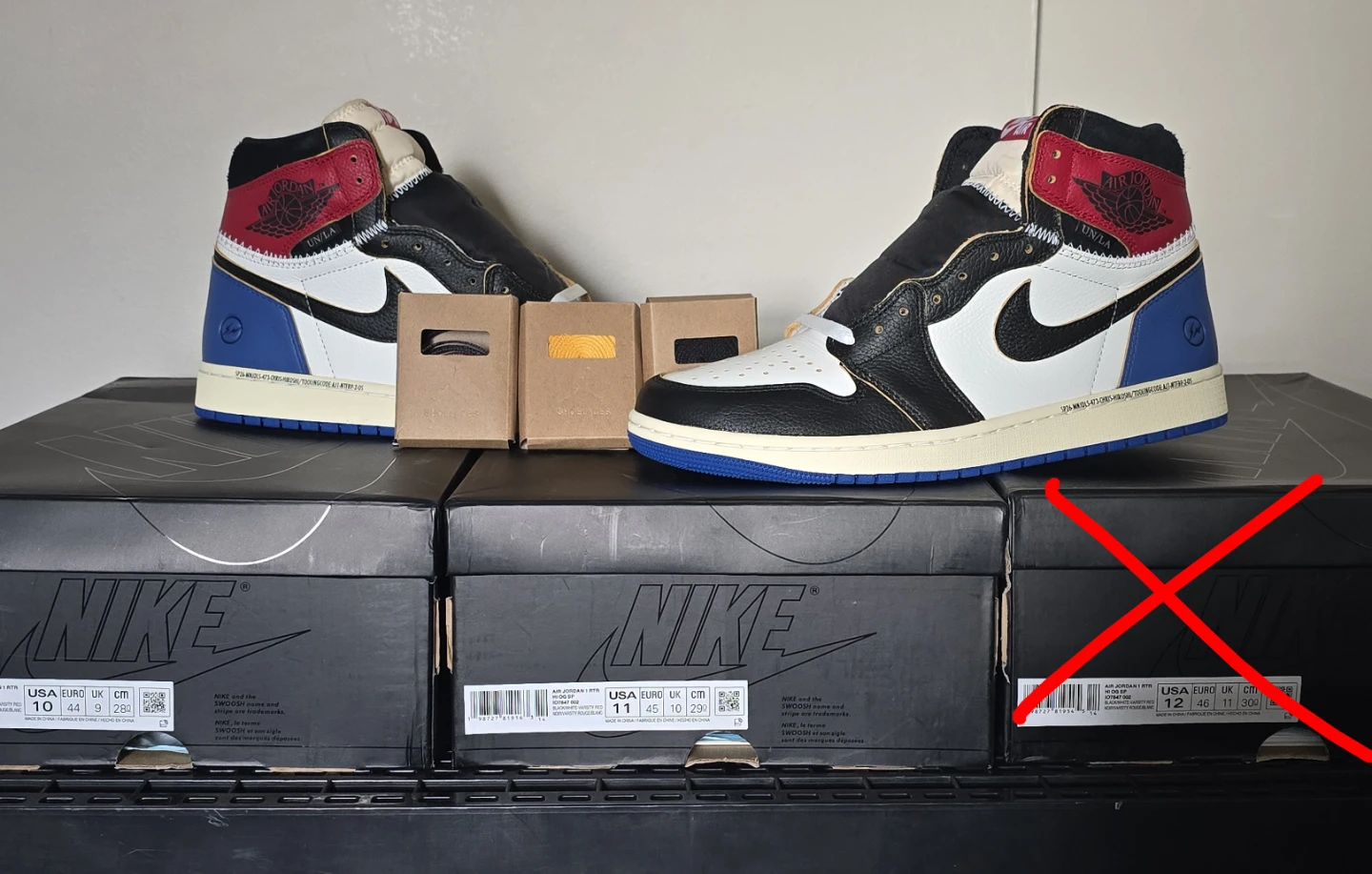 Union x Fragment x Air Jordan 1 Varsity Red/Sport Royal