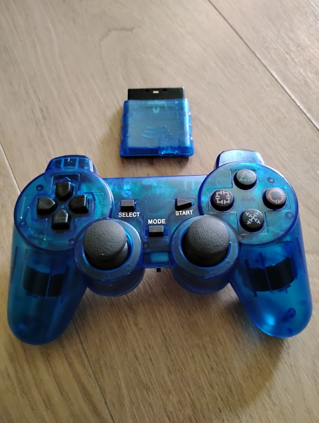 Blue PS2 Wireless Controller with Dongle