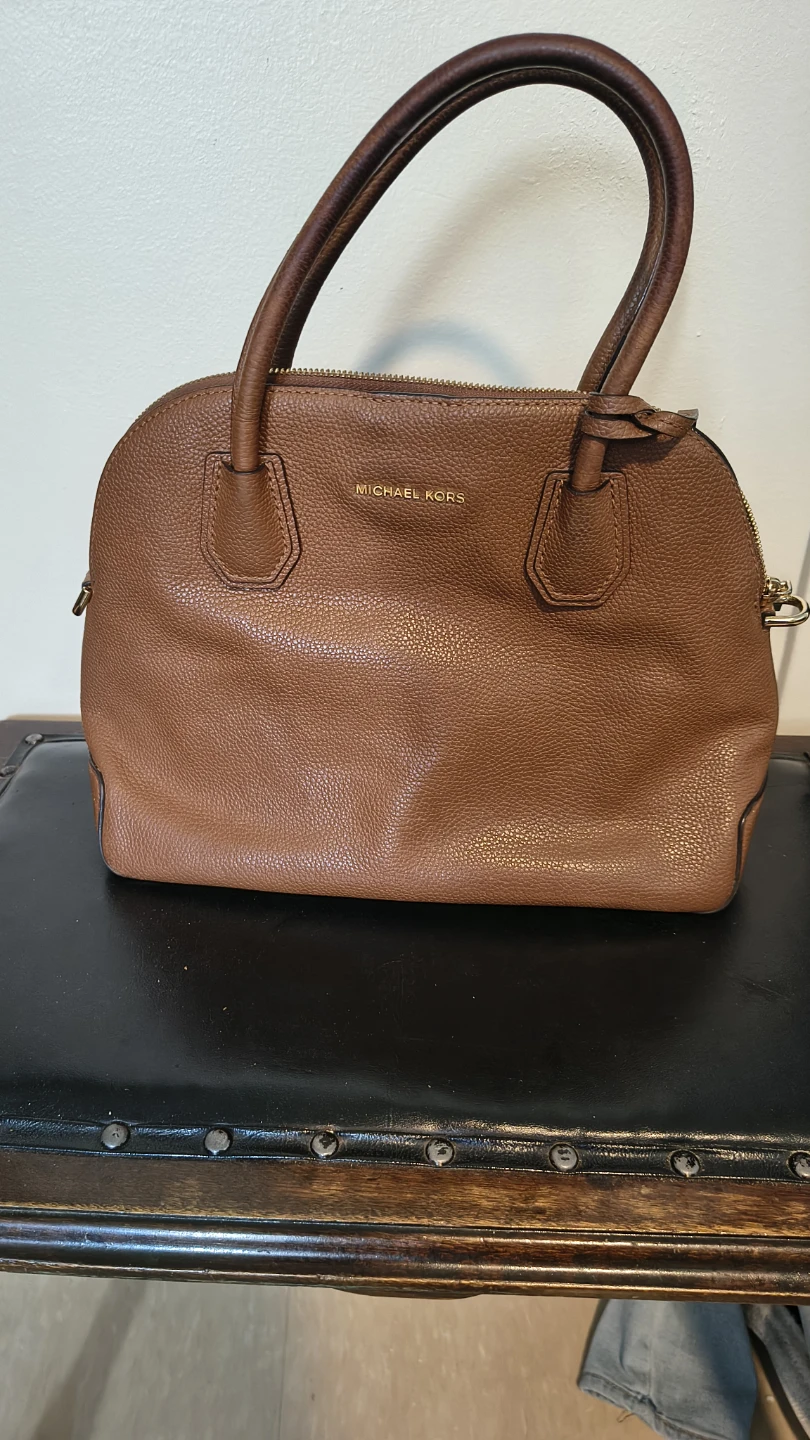 Michael Kors Mercer dome leather satchel