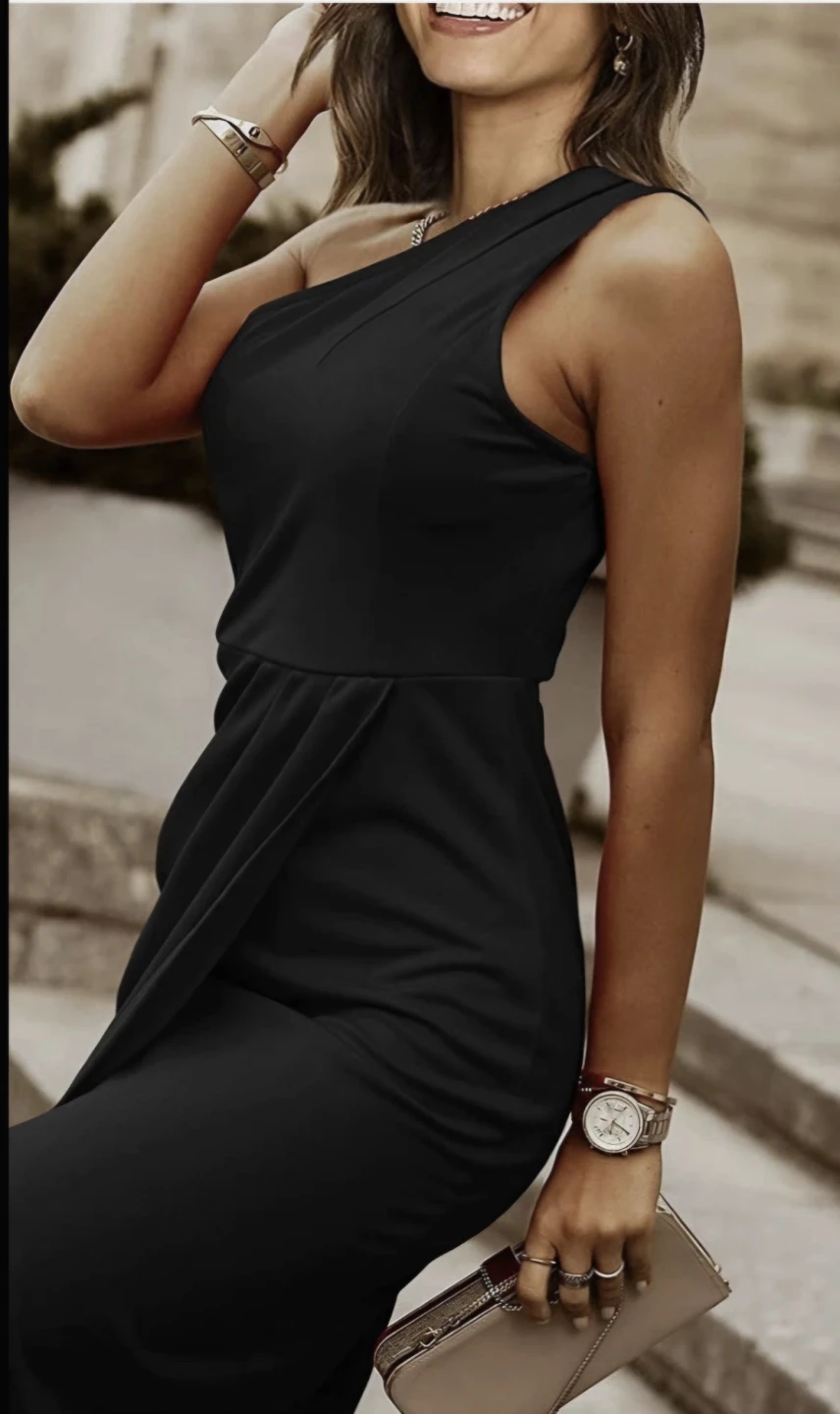 Pretty Garden One-Shoulder Midi Dress - photo 3