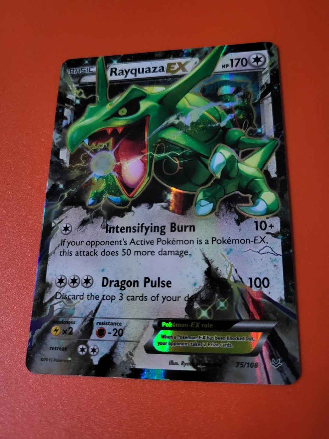 Selling Rayquaza EX Pokemon Card $50 OBO