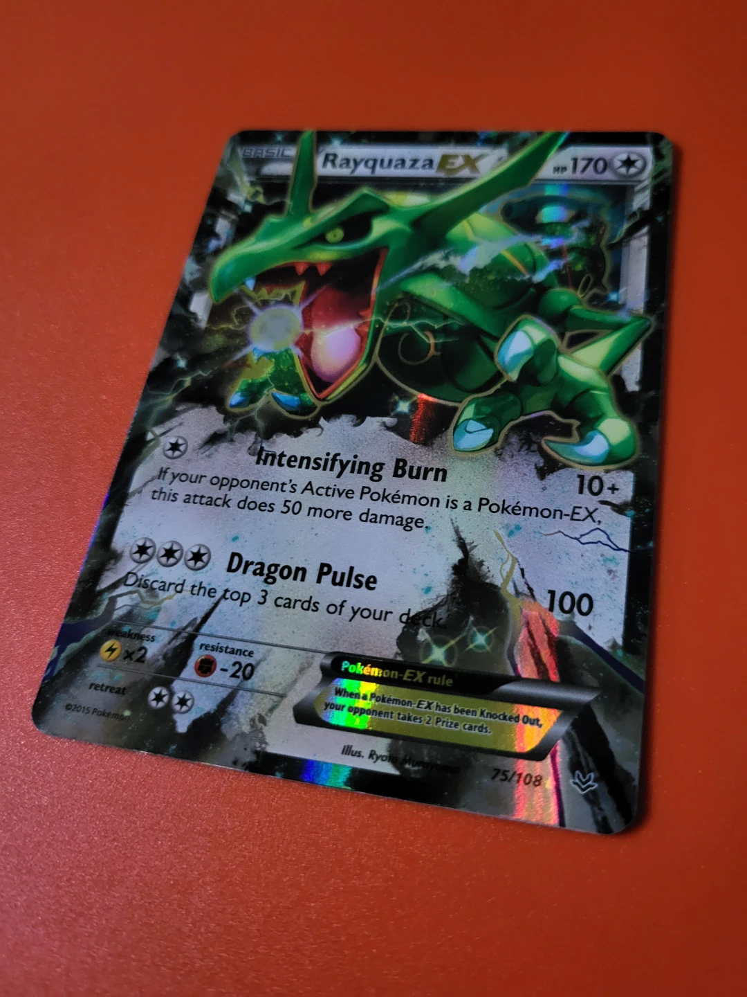 Selling Rayquaza EX Pokemon Card $50 OBO - photo 2