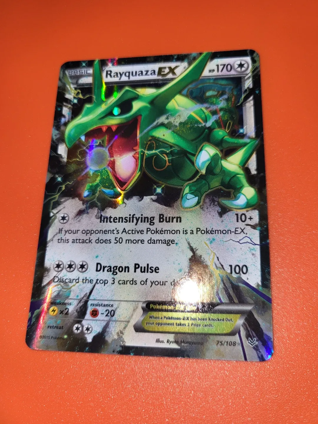 Selling Rayquaza EX Pokemon Card $50 OBO - photo 3