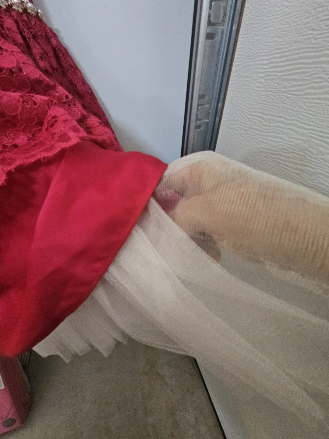 Girls' Red Lace Dress, 5T - photo 3