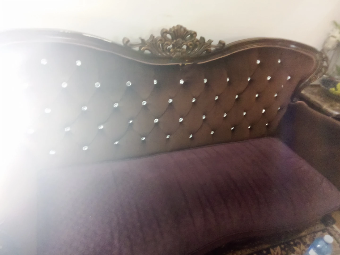 3 Velvet 3 Tufted Sofas with Crystal Accents - photo 2