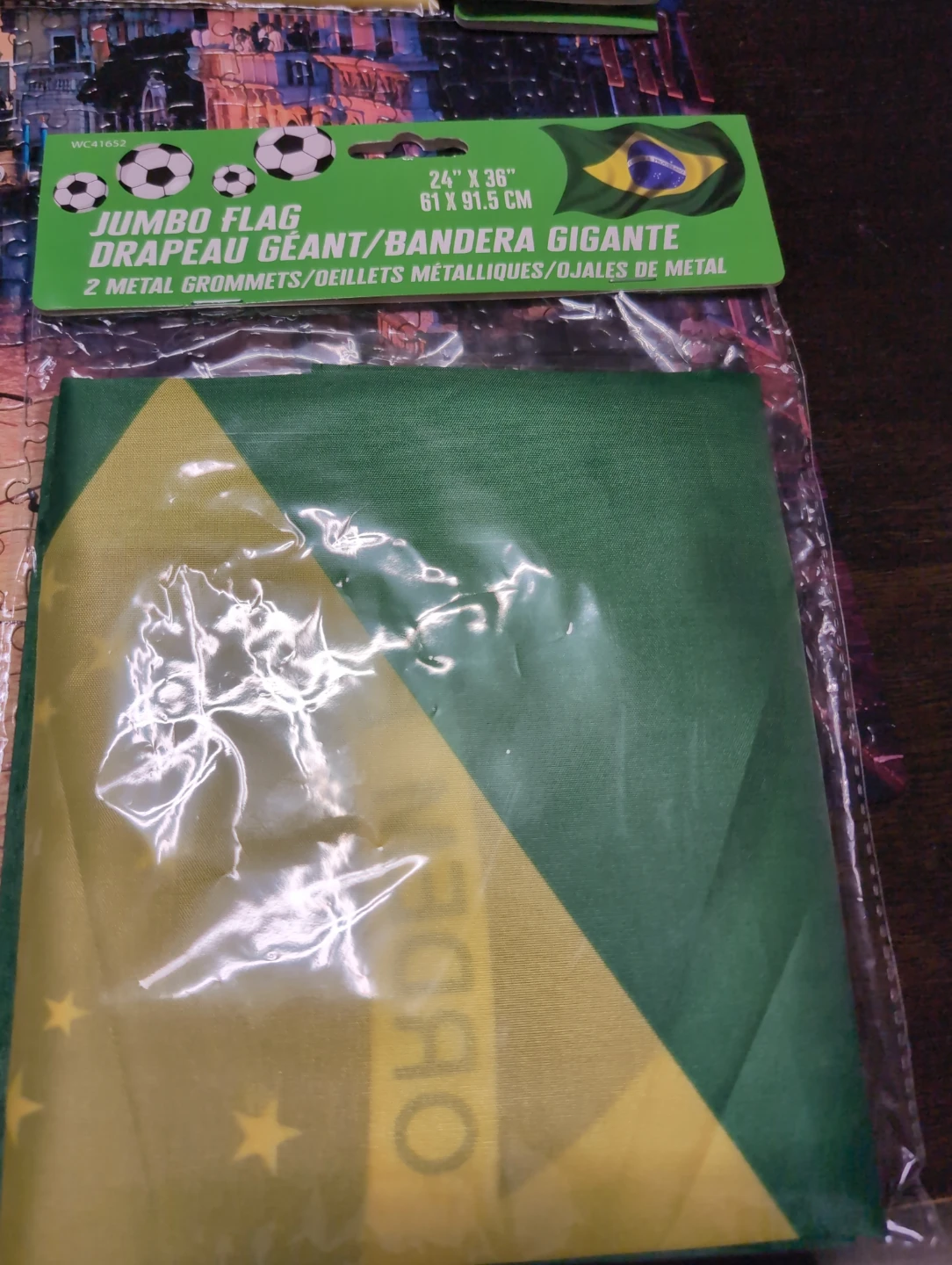 Jumbo Brazil Flag 24" X 36"