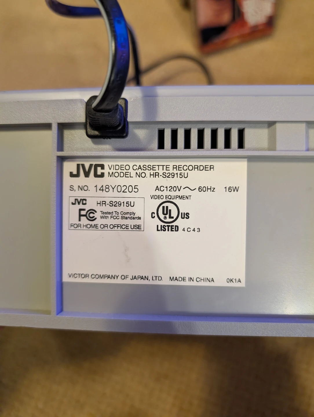 JVC Super VHS ET VCR HR-S2915U - photo 3