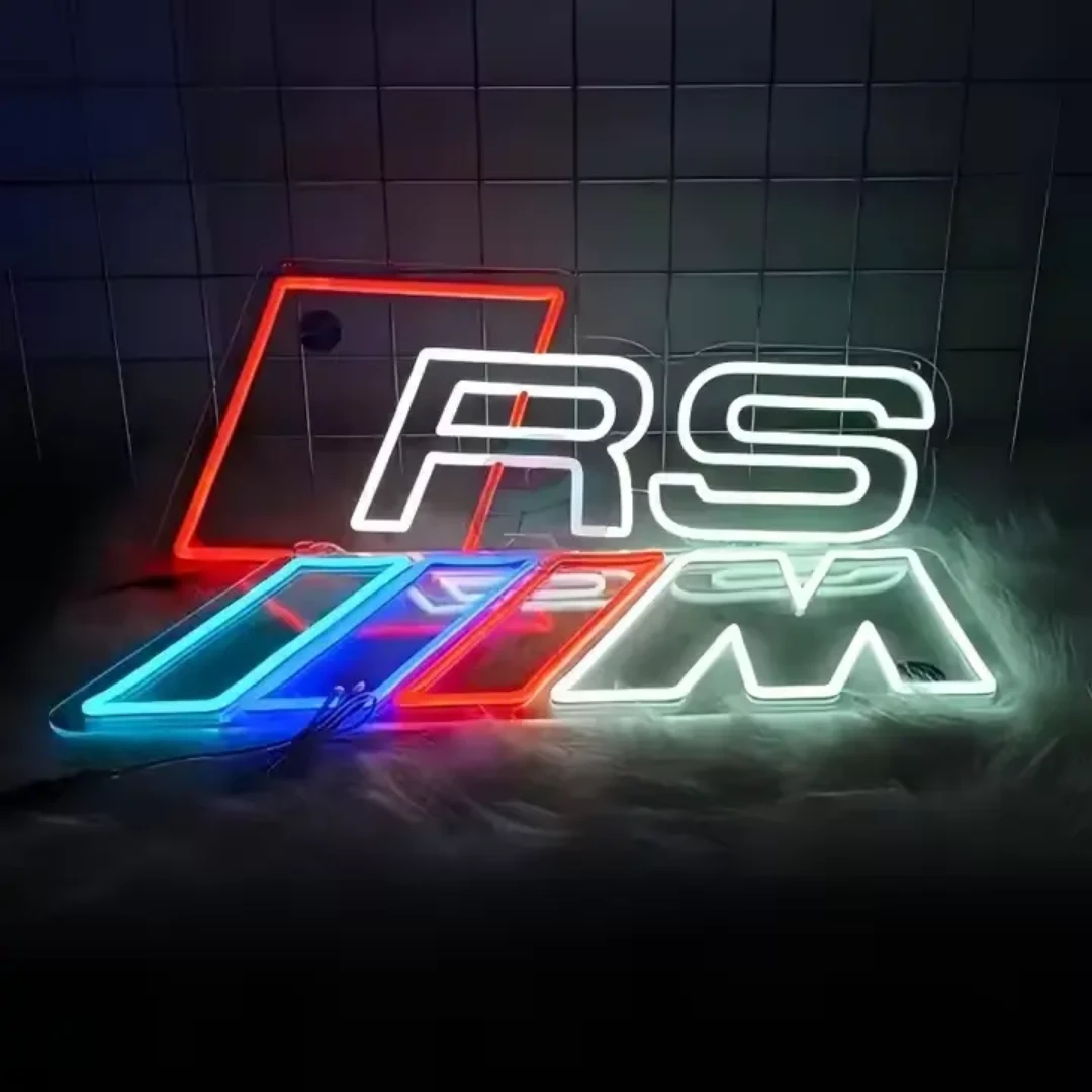 Audi. RS and bmw Neon Sign a