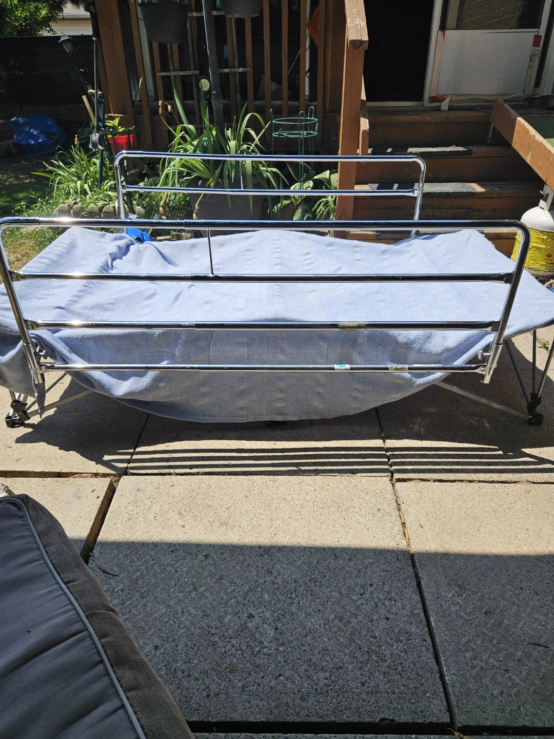 Chrome Metal Bed Rails