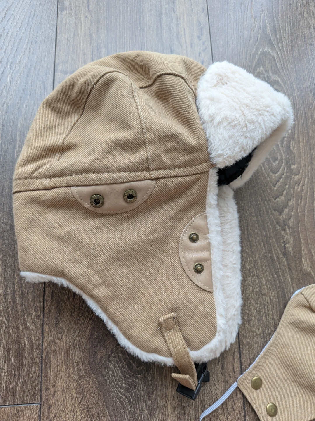 Brown Trapper Hat with Matching Face Mask - photo 2