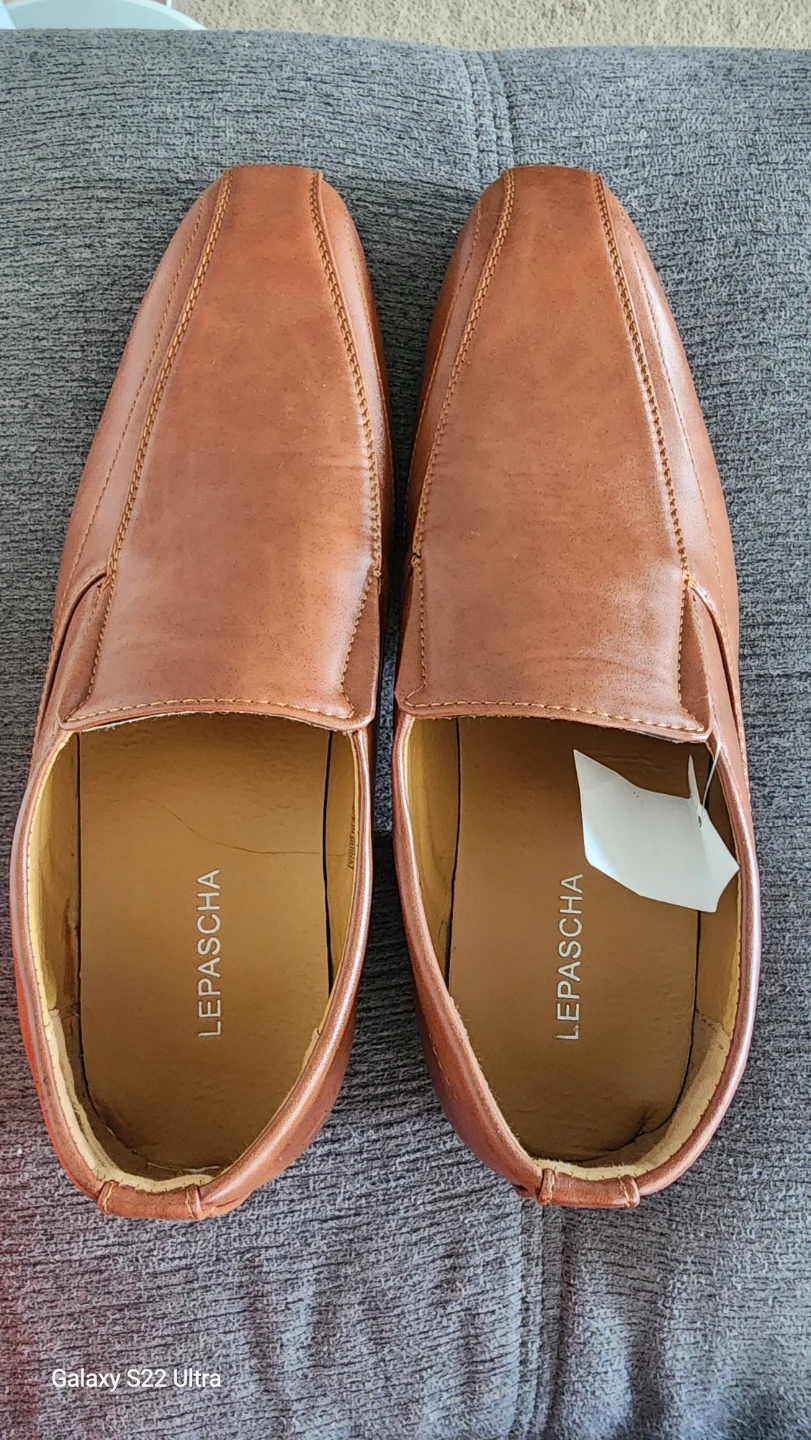 Lepascha Men's Brown Loafer Dress Shoes Size 14