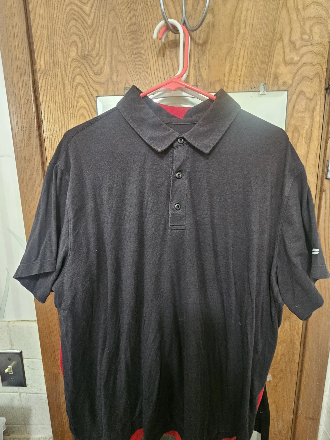 Fabletics Men's Black Polo Shirt XL