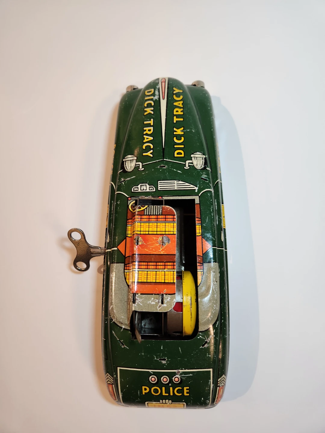 Vintage 1949 Marx Dick Tracy Police Squad Car (Working Wind-up) - photo 4