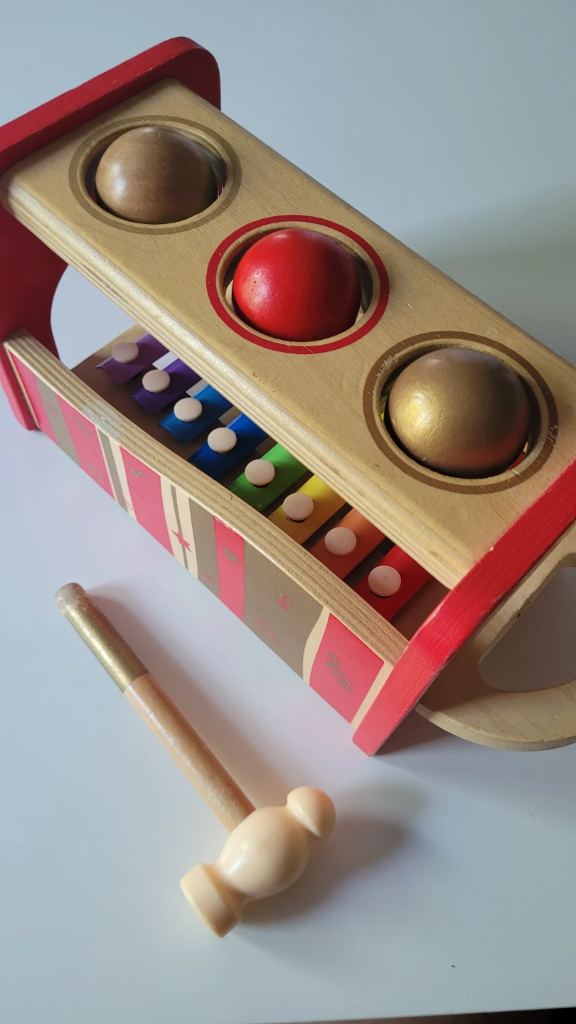 Wooden Ball Drop and Xylophone Toy