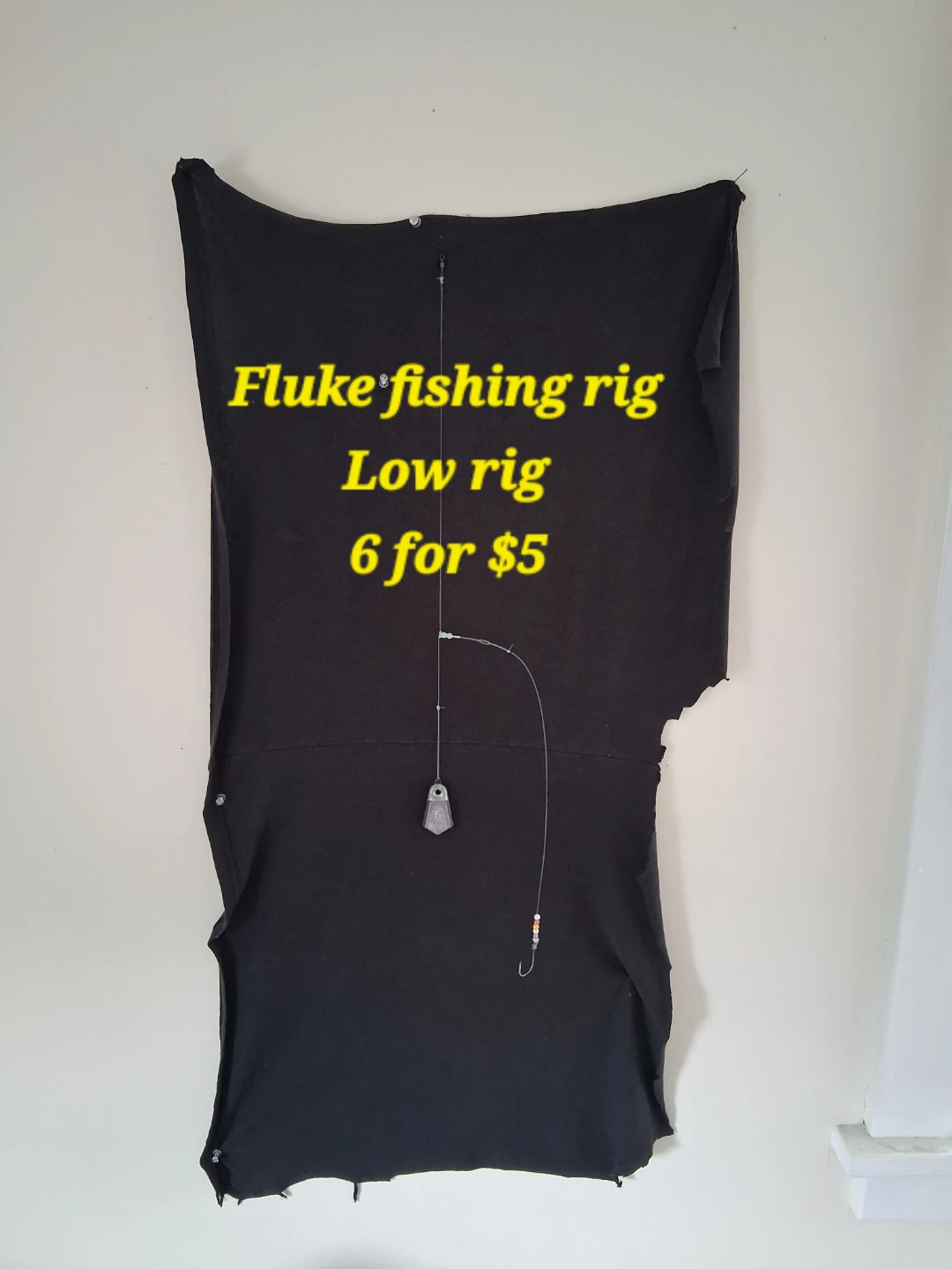 Low rig for Fluke fishing rig, 6 for $5
