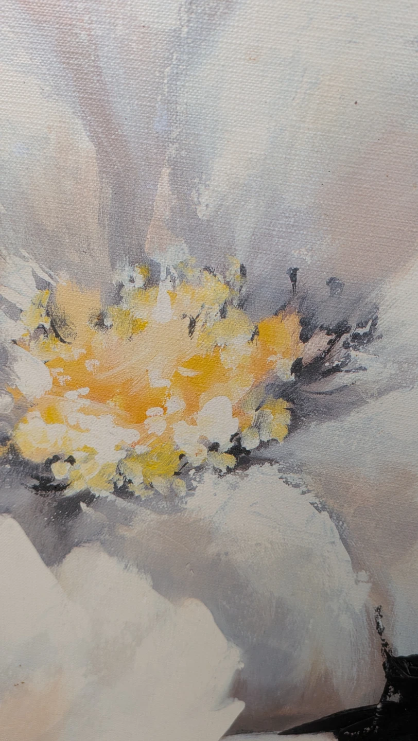 Two Floral Canvas Paintings for $25 - photo 5