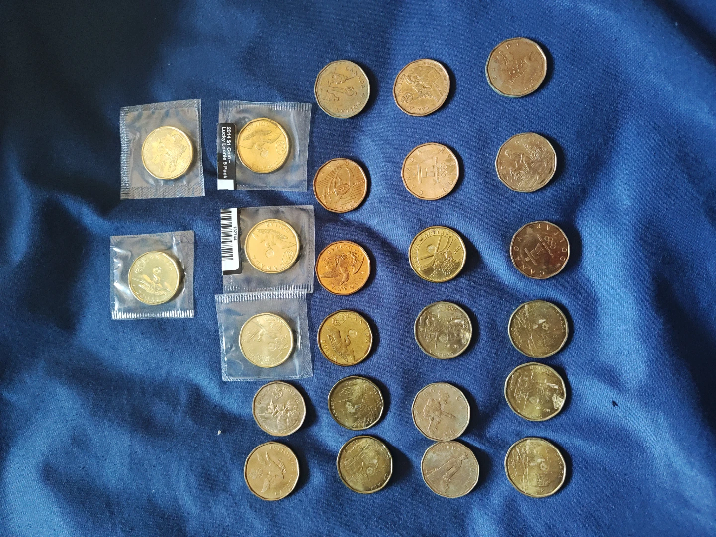 Assorted Canadian coins