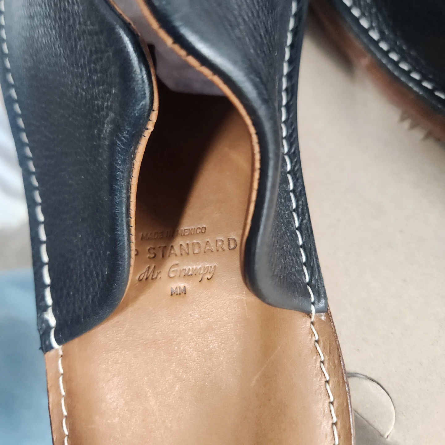 WP Standard Mr. Grumpy Slippers - Black Leather - photo 2
