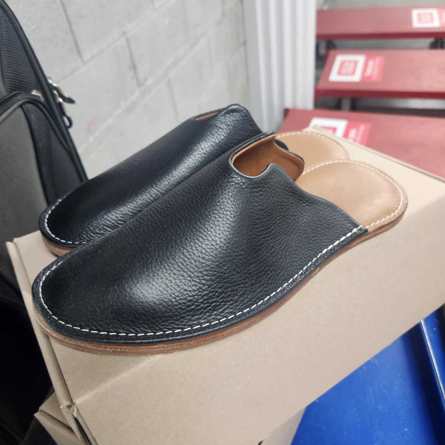 WP Standard Mr. Grumpy Slippers - Black Leather - photo 3