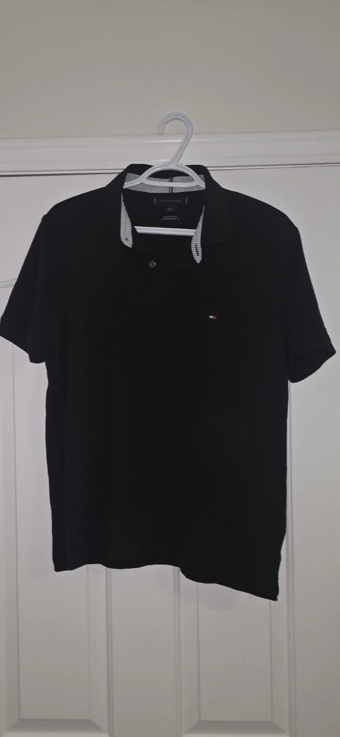 Men's Black  Polo Shirt regular size L