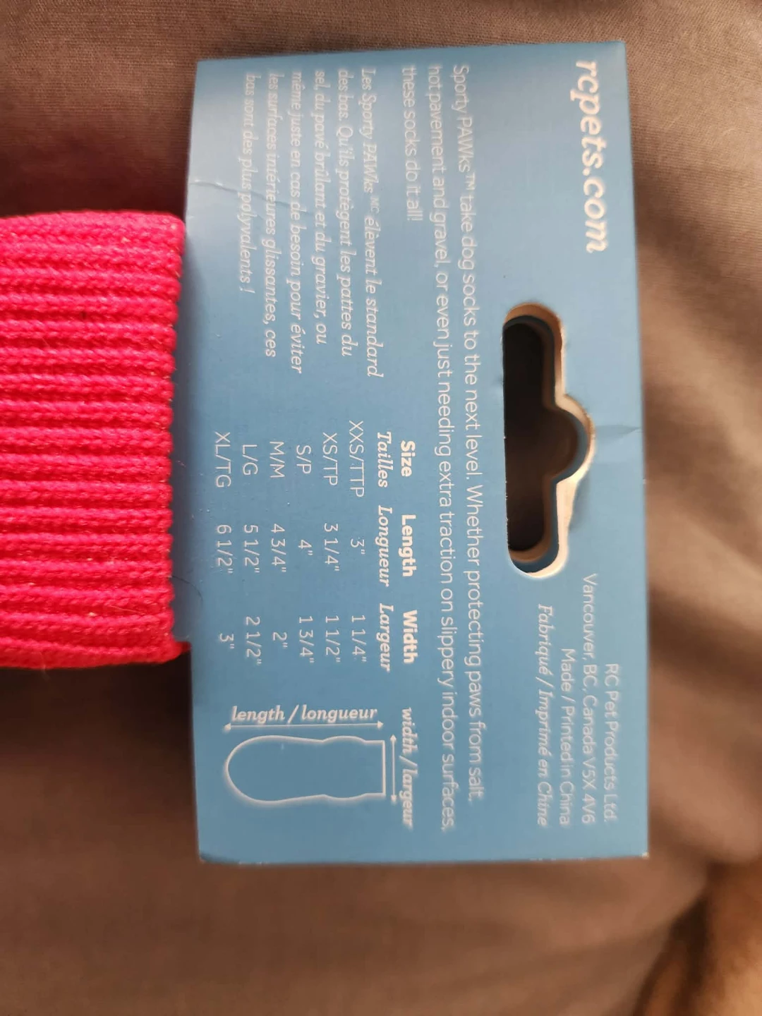 RC Pets Sporty Paws Dog Socks - Blue - Size L/G - photo 4