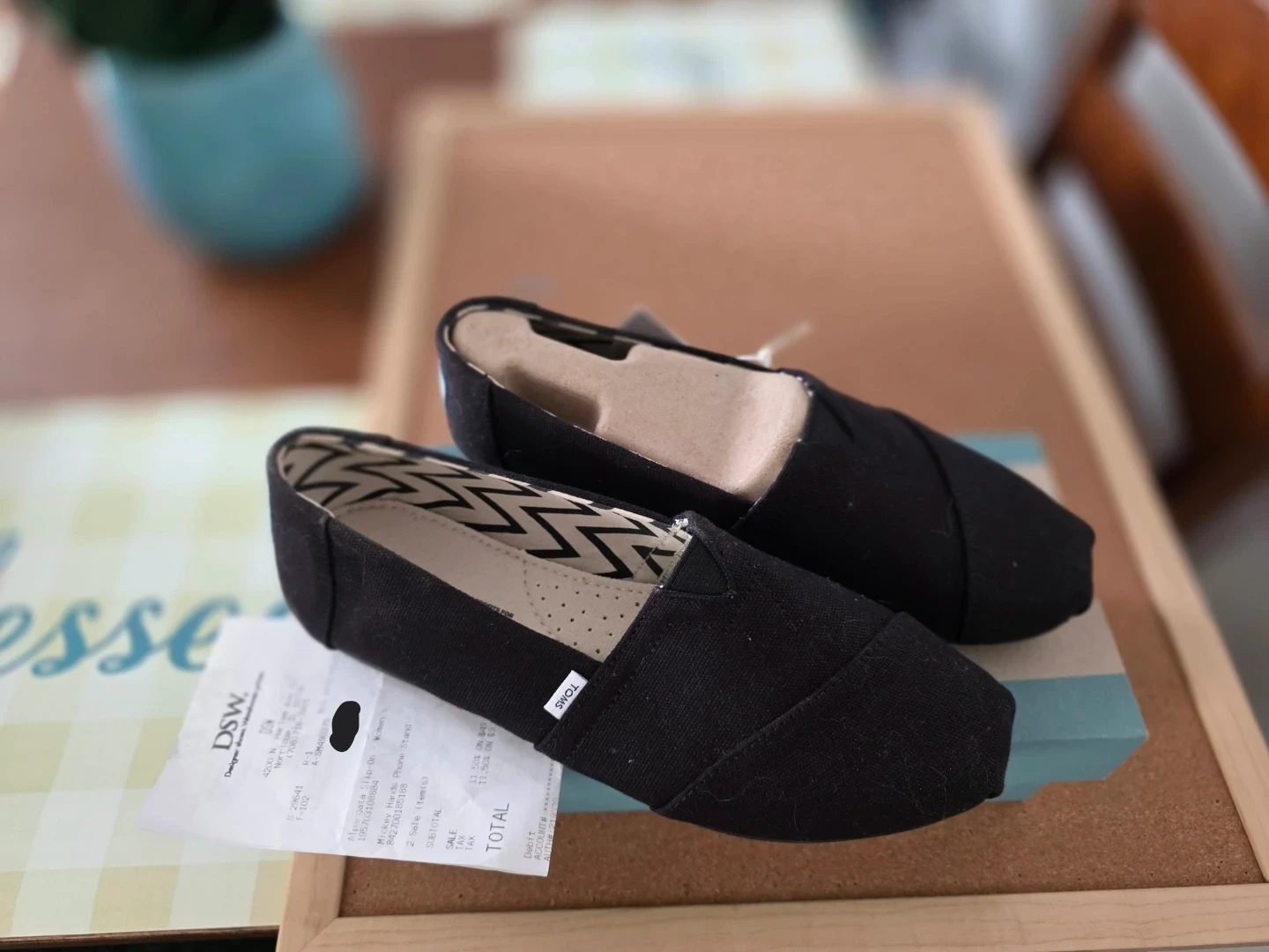 TOMS Black Alpargata Slip-On Shoes