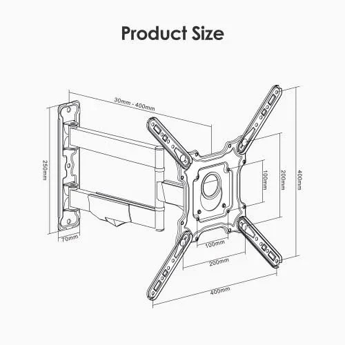 (BRAND NEW) Full Motion TV Wall Mounts for 26-60 inch TVs - photo 4