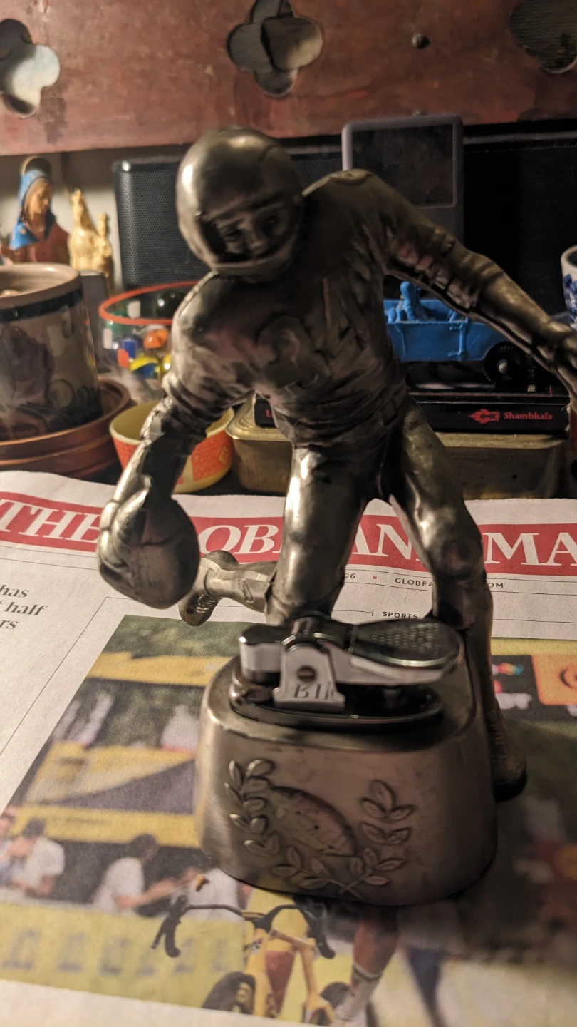 Vintage Football Player Lighter