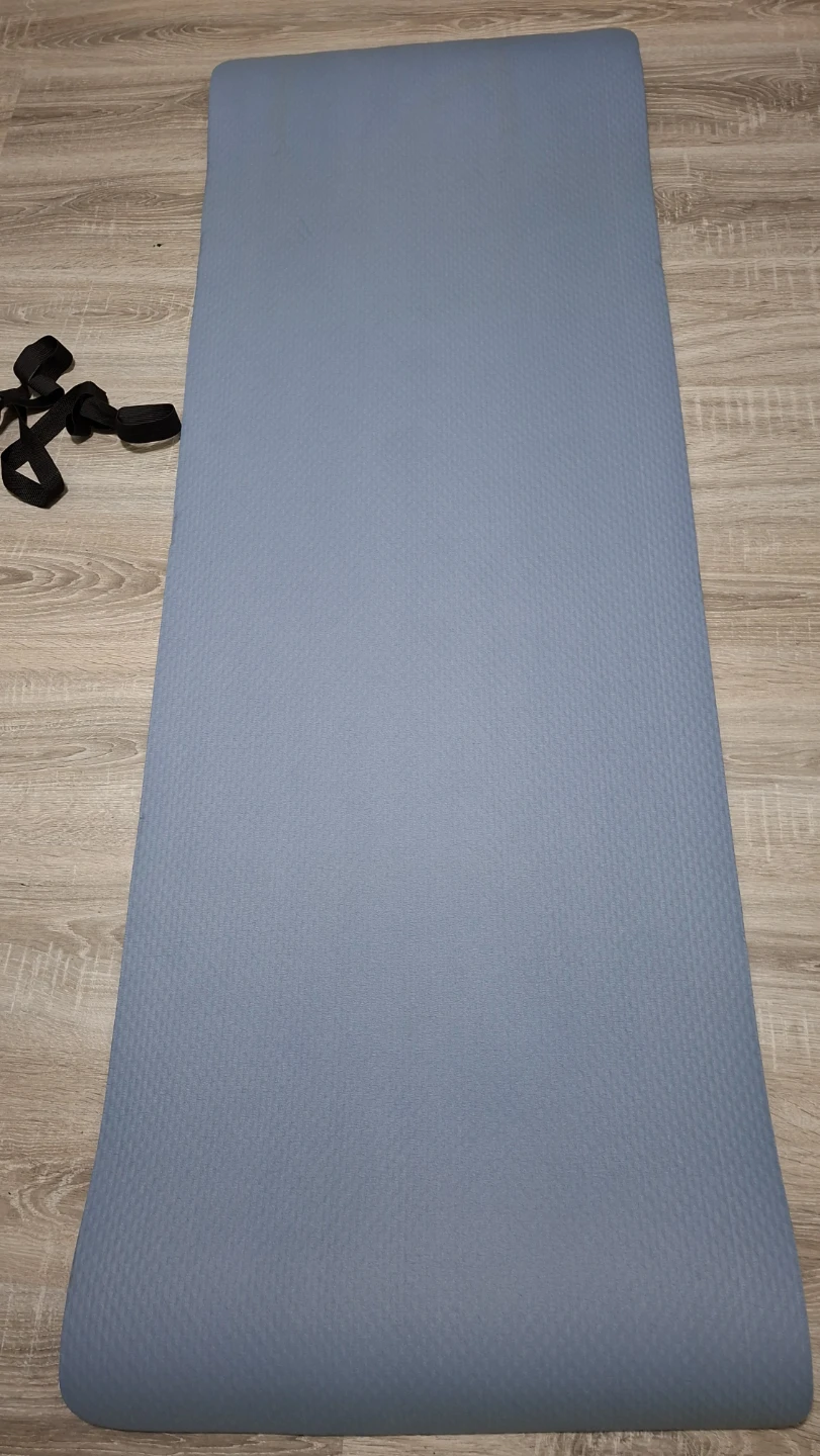 Light Blue Yoga Mat with Straps - photo 2