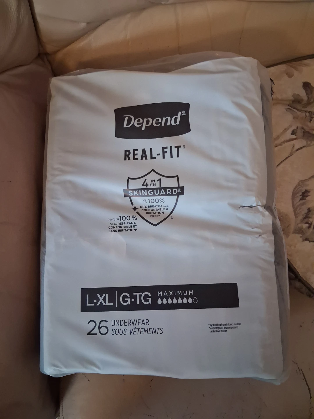 Depend Real-Fit L-XL Maximum Absorbency Underwear (26 count)