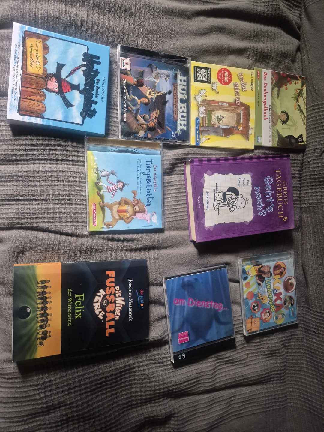Collection of German Audiobooks and Books
