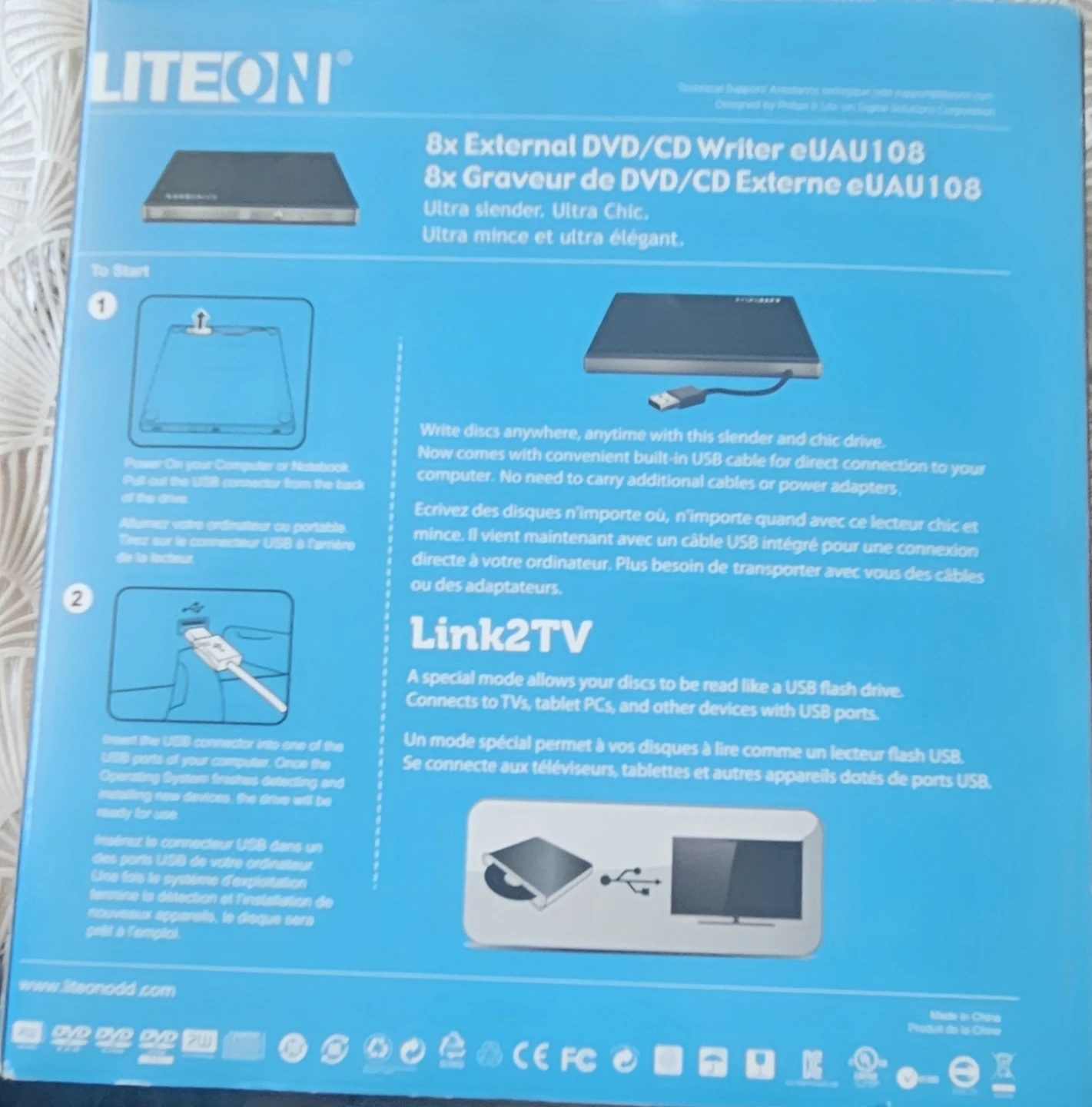 LiteOn 8x External DVD/CD Writer eUAU108 - photo 2