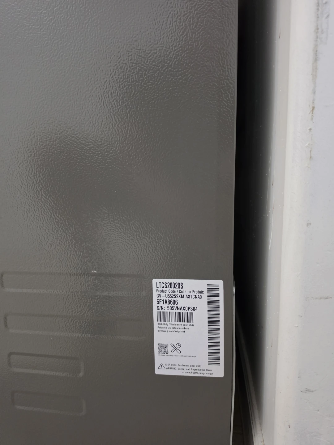 LG LTCS20020S Refrigerator - photo 3