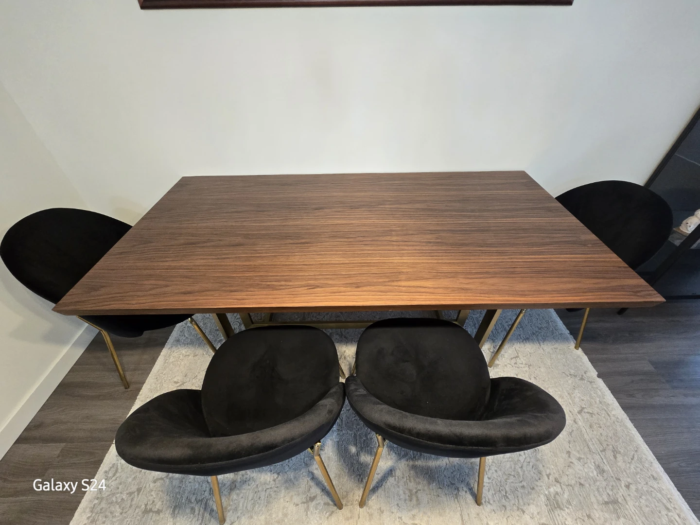 Wood Dining Table with Metal Legs - photo 2