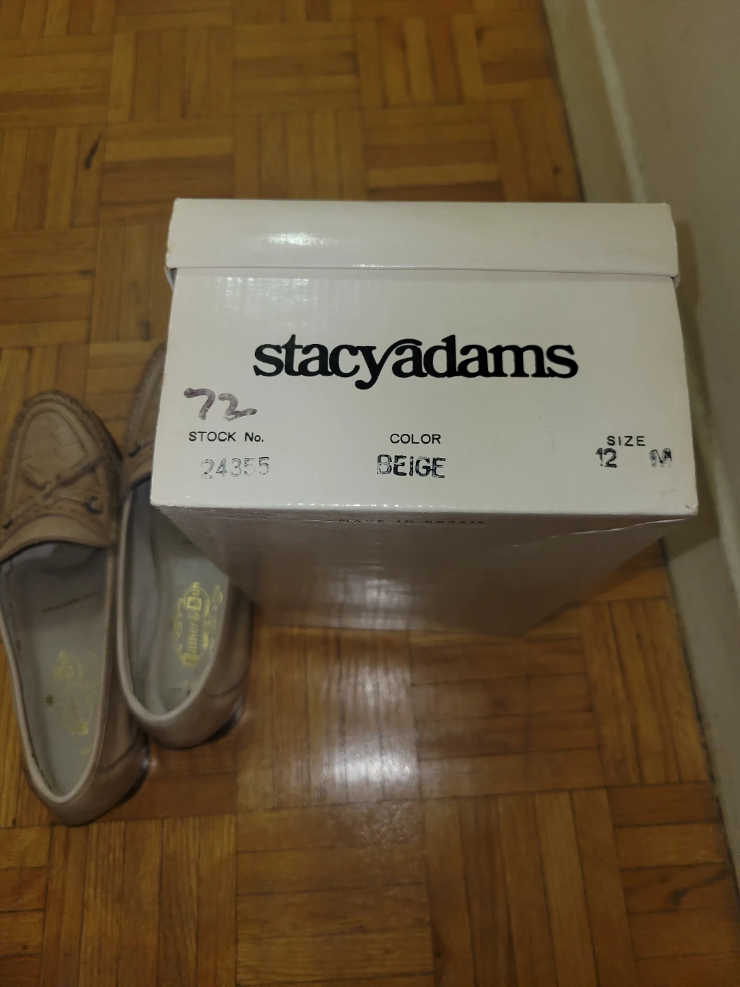 Stacy Adams Beige Loafers - Size 12