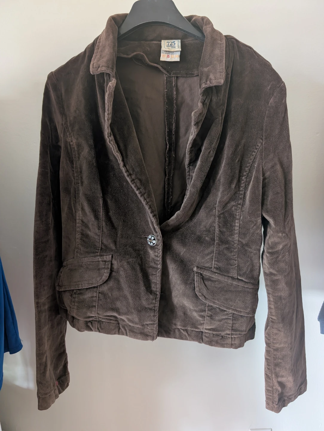Brown Velvet Blazer Jacket