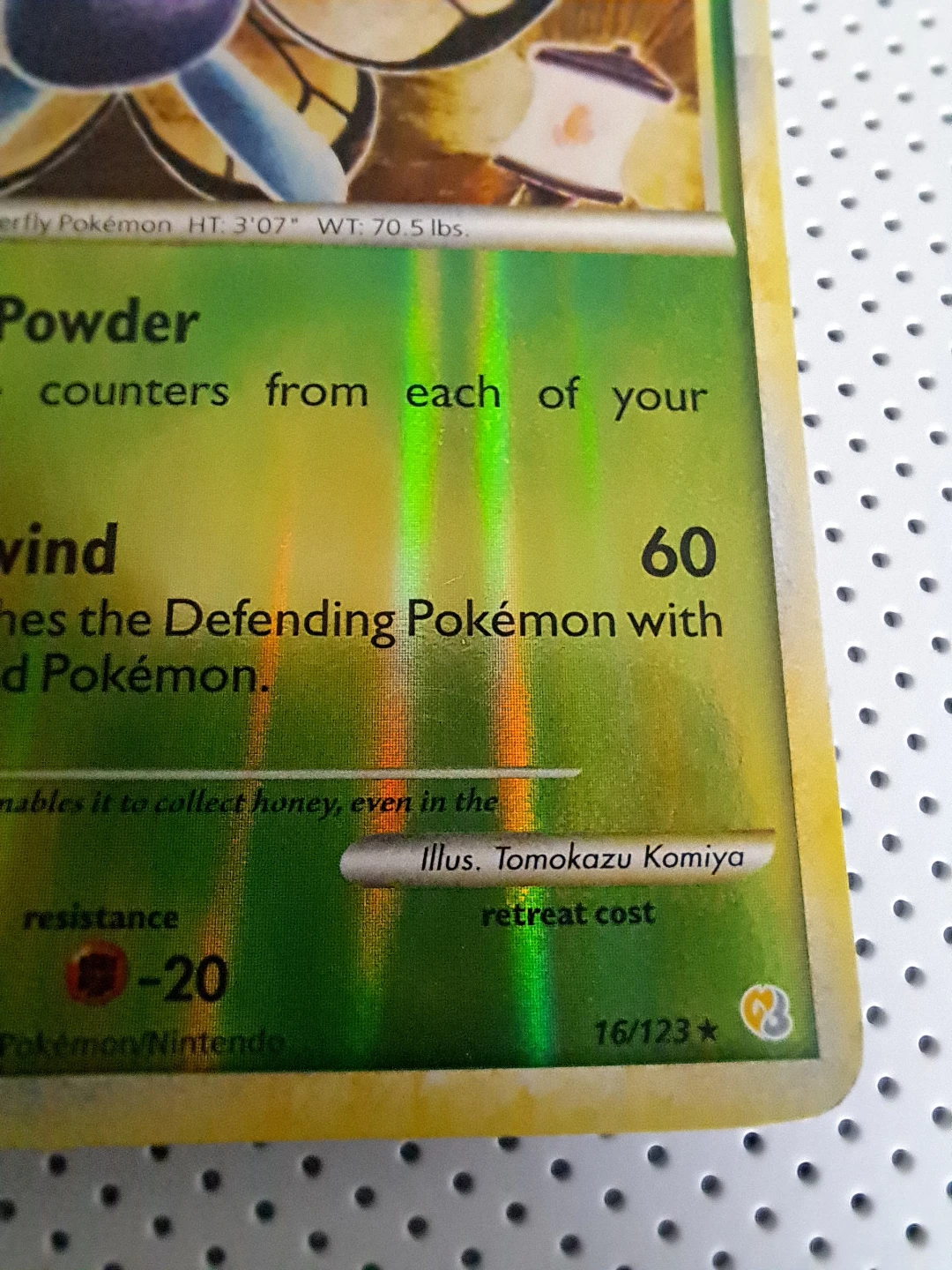 Butterfree 16/123 HeartGold SoulSilver Reverse Holo MP - photo 3