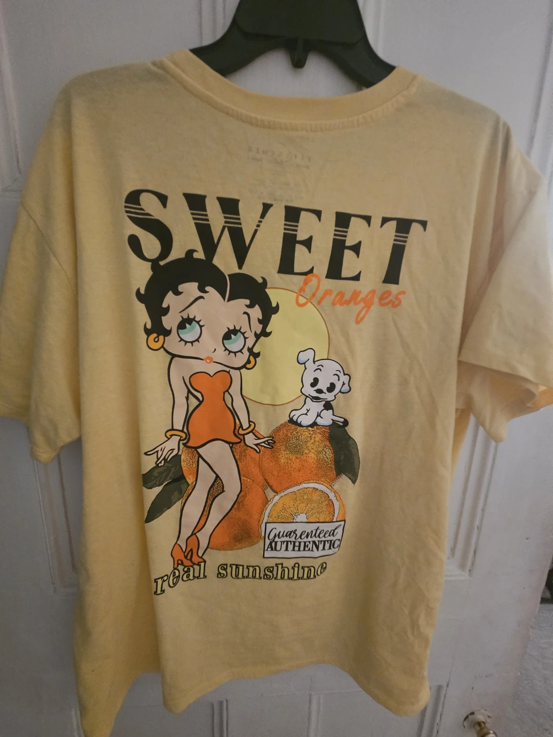 Fleischer Studios Betty Boop "Sweet Oranges" T-Shirt Size L - photo 2