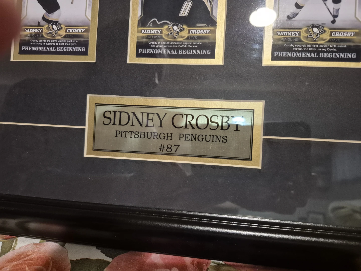 Sidney Crosby Pittsburgh Penguins #87 Framed Collectible Cards - photo 2