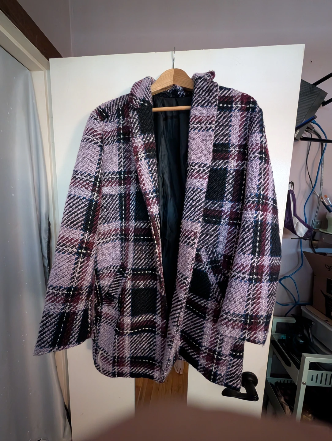 Joe Fresh Plaid Tweed Coat