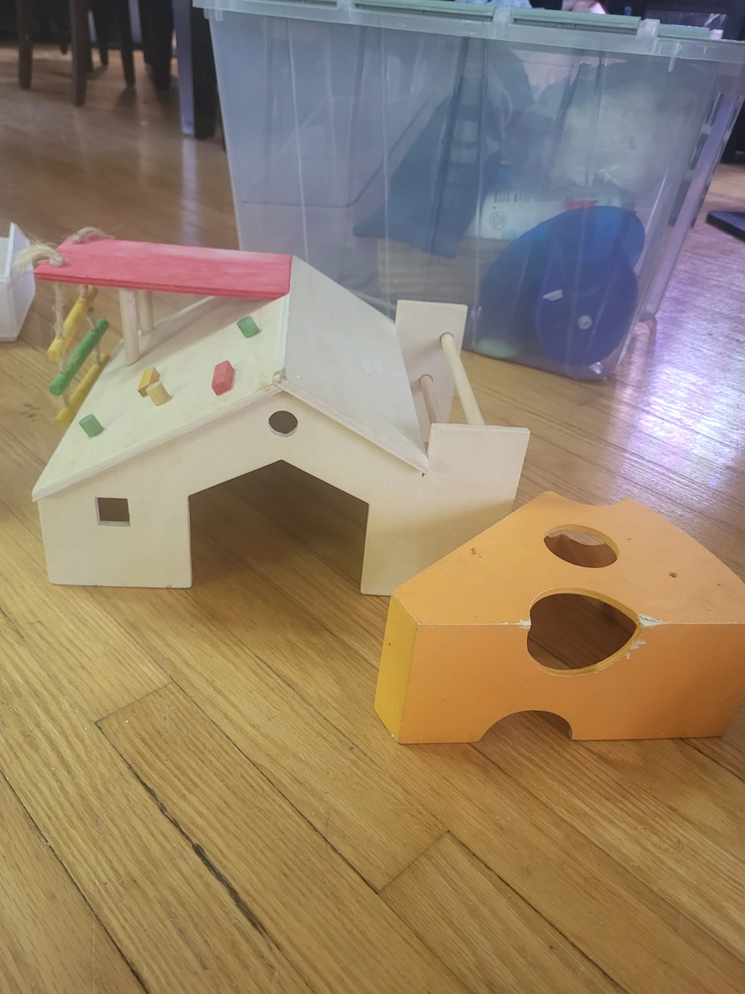 Wooden Hamster Hideout and Climbing Toy