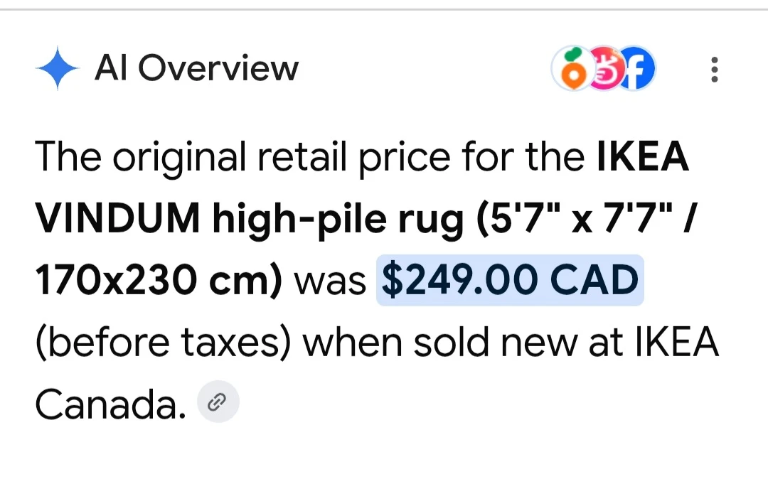 5'7 x 7'7 IKEA VINDUM High-Pile Rug - photo 4