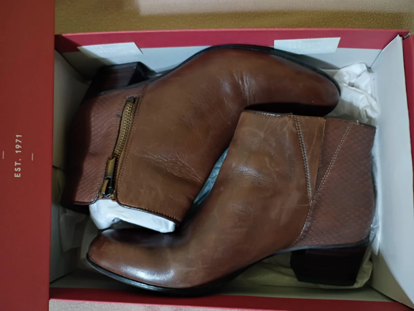 Rockport Brown Leather Ankle Boots
