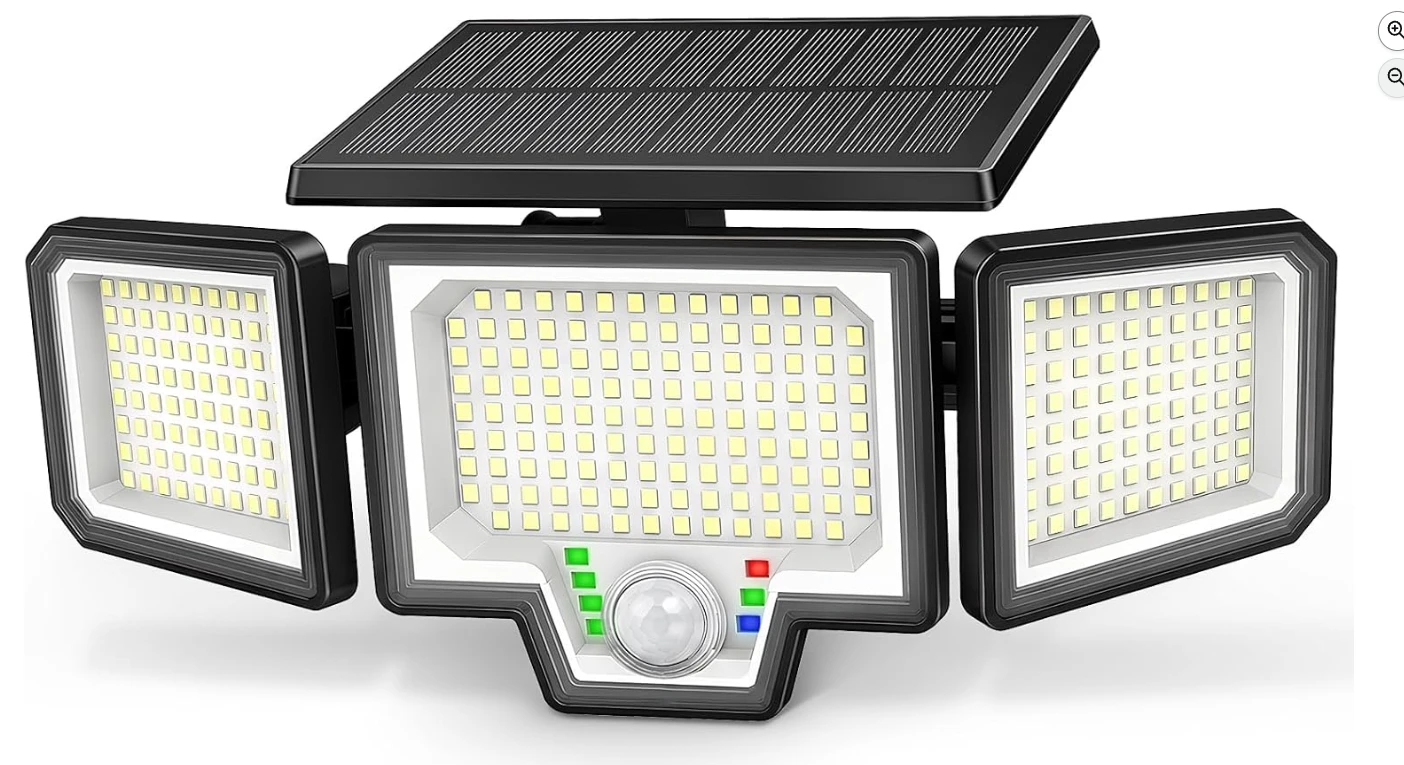 Solar Powered Motion Sensor Security Light