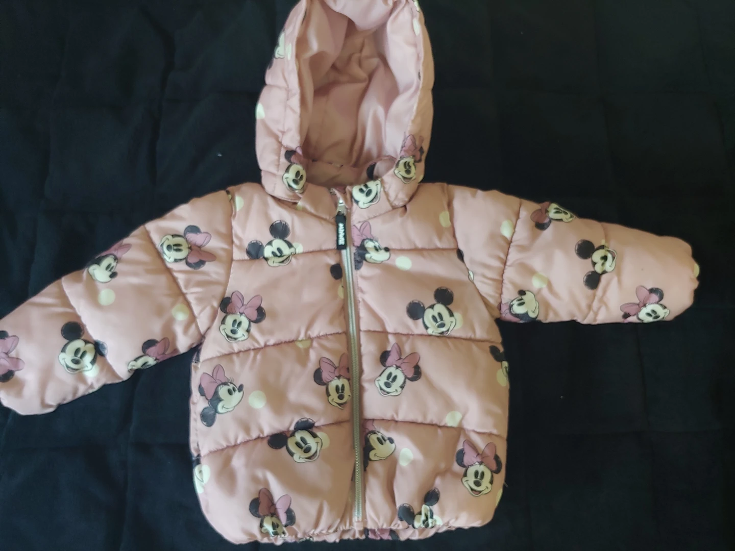 H&M Minnie Mouse Puffer Jacket - Size 12M